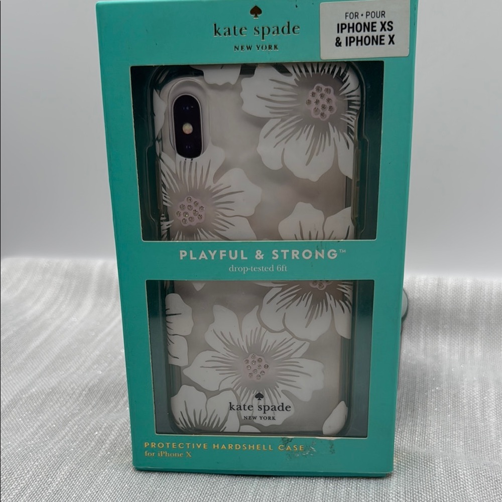 Kate Spade White Floral iPhone XS/X Case